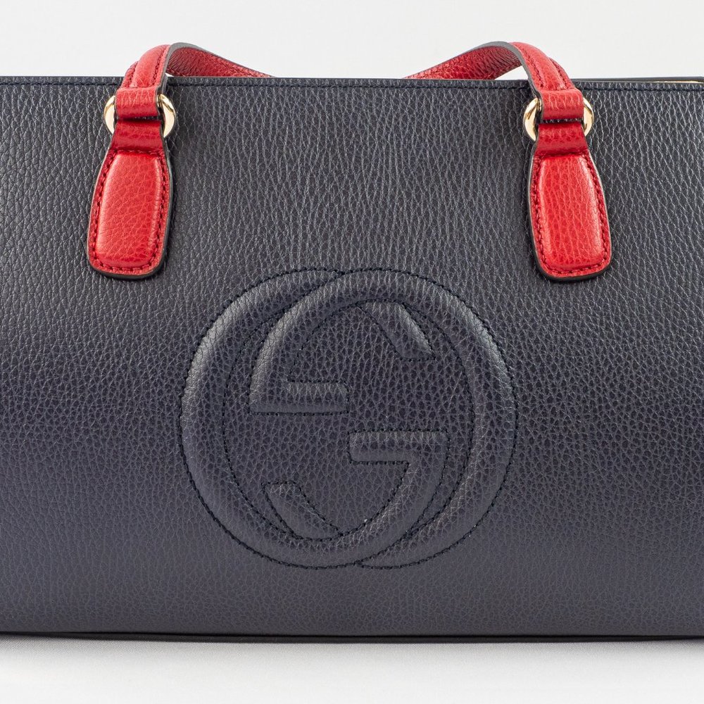 Gucci Soho Top-Handle Satchel w/ removable adjustable shoulder (New Authentic)